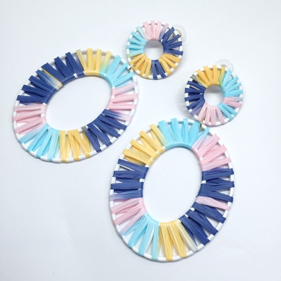 NWOT Anthropologie baublebar hoop earrings - Picture 3 of 5